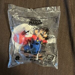 Super Mario Cap Thrower McDonald's Happy Meal Toy 2018  #1 New Sealed